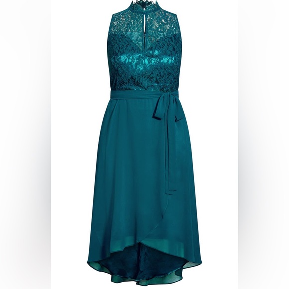 CityChic high low lover dress jade - Picture 3 of 7